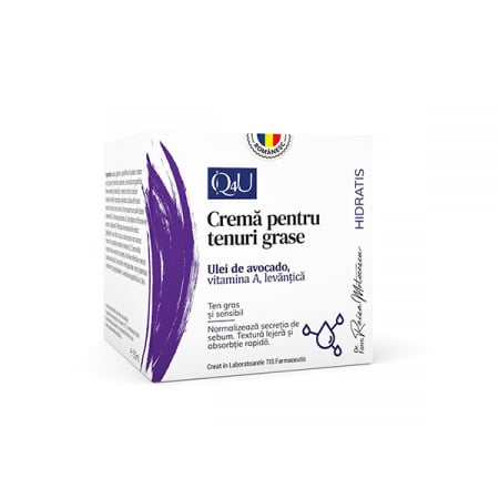 ingrijirea Tenului - CREMA de FATA TEN GRAS cu ULEI de AVOCADO, VIT A, LEVANTICA 50 ml, TIS Farmaceutic