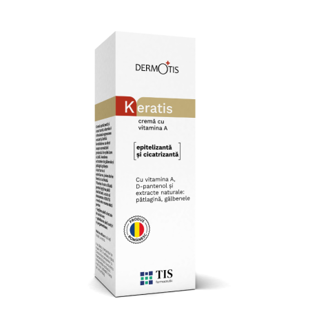 cicatrizant uz extern - Crema cu vitamina A KeraTis, 20 ml, Tis Farmaceutic la Nana Plafar