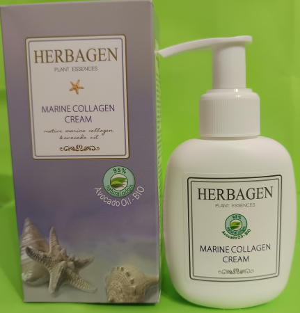 Crema BIO cu: colagen Marin și ulei de Avocado, 100ml, Herbagen la Nana Plafar