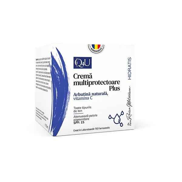 Crema Multiprotectoare plus, Arbutina Naturala, Vit C, 50ml, Tis Farmaceutic [2]