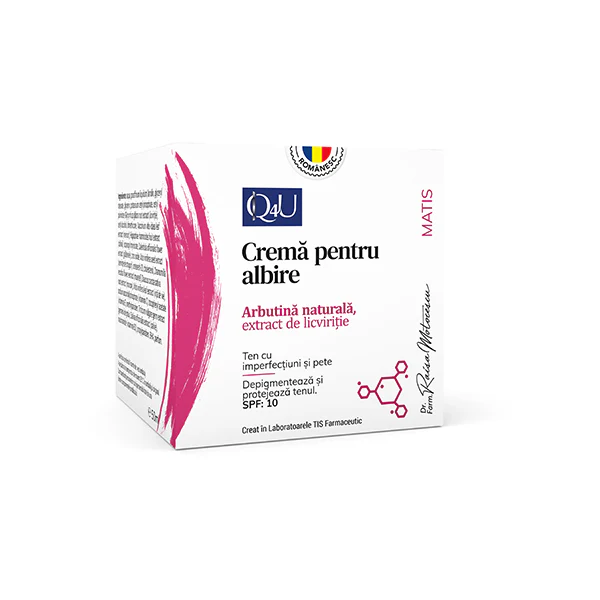 CREMA de FATA pentru ALBIRE cu ARBUTINA NATURALA si EXTRACT de LICVIRITIE, 50ml, TIS Farmaceutic [2]