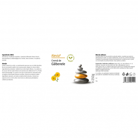 CREMA de GALBENELE 250gr, Alevia [1]