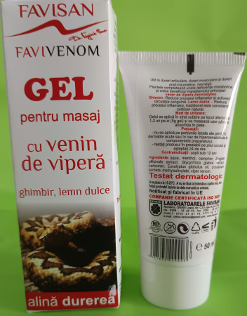 CREMA GEL pentru Masaj cu VENIN DE VIPERA FAVIVENOM, Favisan la Nana Plafar [5]