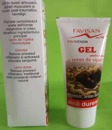CREMA GEL pentru Masaj cu VENIN DE VIPERA FAVIVENOM, Favisan la Nana Plafar [2]