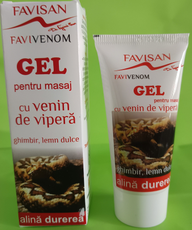 dermato-cosmetice - CREMA GEL pentru Masaj cu VENIN DE VIPERA FAVIVENOM, Favisan la Nana Plafar