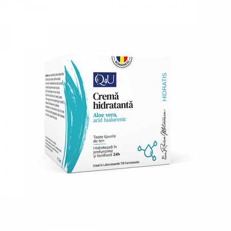 ingrijirea Tenului - CREMA de FATA HIDRATANTA cu ALOE VERA și ACID HIALURONIC 50ml, TIS Farmaceutic