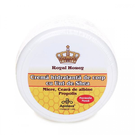 ingrijirea Corpului - Crema hidratanta de corp cu Unt de Shea, Miere, Ceara de albine, Propolis, 200ml - APIDAVA