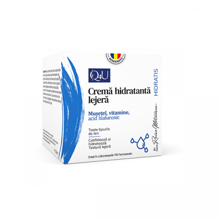 ingrijirea Tenului - CREMA de FATA HIDRATANTA LEJERA cu MUSETEL VITAMINE ACID HIALURONIC, 50ml, TIS Farmaceutic
