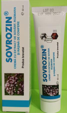 arsuri chimice termice - CREMA pe baza de sovarf, rozmarin si rasina de conifere SOVROZIN, 50ml, ElzinPlant la Nana Plafar