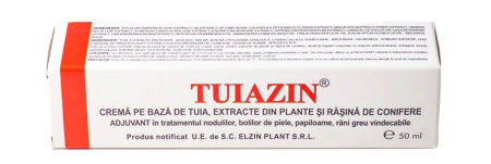 CREMA pe baza de Tuia, extracte din plante si rasina de conifere, TUIAZIN, 50ml, ElzinPlant la Nana Plafar [1]