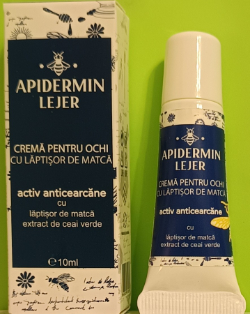 Crema pentru ochi activ anticearcane Apidermin Lejer, 10 ml, Complex Apicol la nana plafar [1]