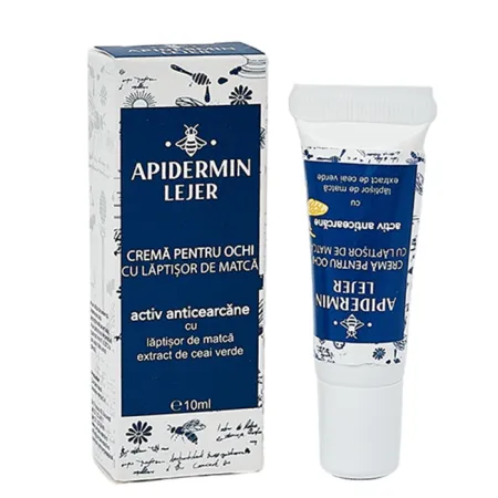 ingrijire ochi - Crema pentru ochi activ anticearcane Apidermin Lejer, 10 ml, Complex Apicol la nana plafar