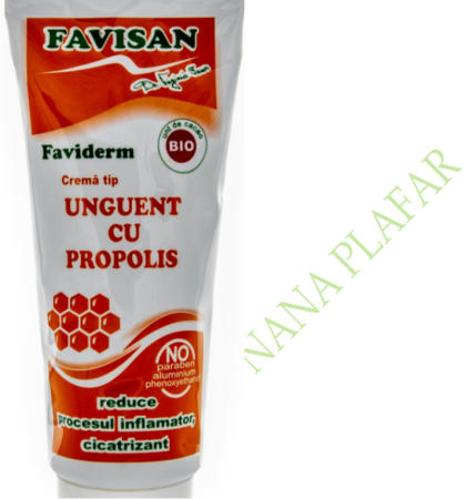 plagi, arsuri - CREMA tip Unguent cu Propolis Faviderm 40ml , FAVISAN la Nana Plafar
