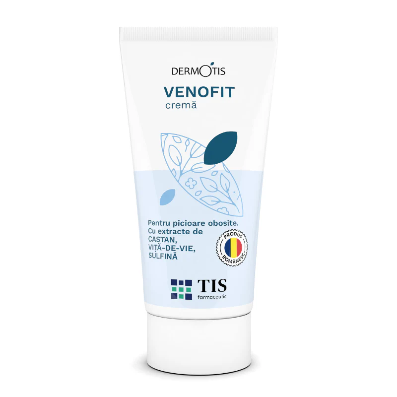 venotonic uz extern - CREMA VENOFIT PICIOARE OBOSITE cu CASTAN Dermotis, 50 ml, TIS Farmaceutic