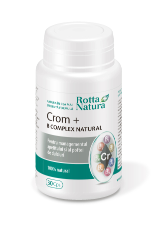 Diabet - CROM+B COMPLEX NATURAL 30 capsule, Rotta Natura la Nana Plafar