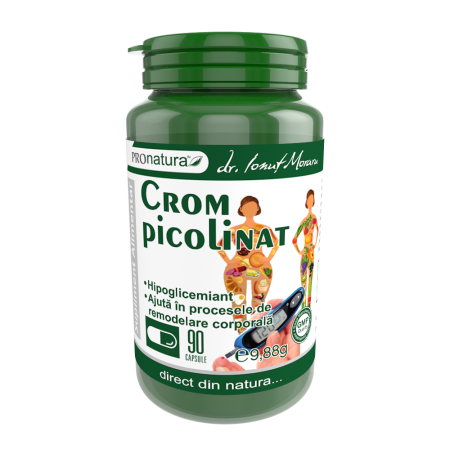 multivitamine si minerale - Crom Picolinat, 90 capsule, Pro Natura Medica la Nana Plafar
