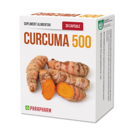 regenerare celulara - CURCUMA 500, 30 capsule, Parapharm
