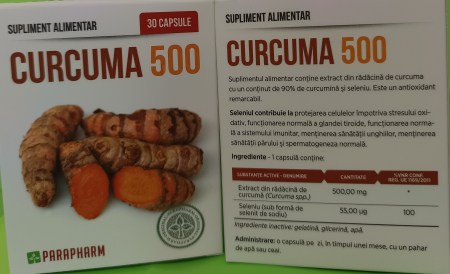 CURCUMA 500, 30 capsule, Parapharm [1]
