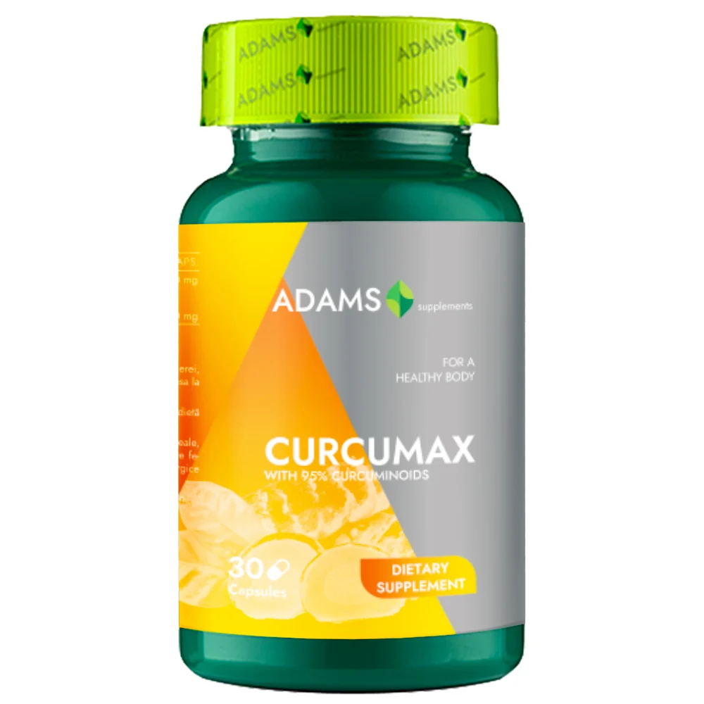 psoriazis - CURCUMAX 400mg, 30cps, Adams Supplements