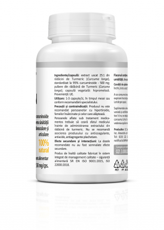 CURCUMIN si PIPERINA 500 mg, Zenyth [3]