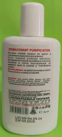Demachiant BIO, pentru Ten Gras, 70ml, Favisan [1]