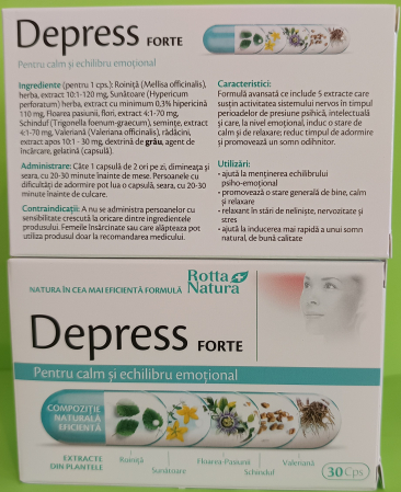 DEPRESS FORTE, 30 capsule, Rotta Natura [1]