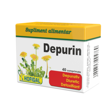 DEPURIN cu Roinita Papadie Brusture, 40 comprimate, Hofigal la Nana Plafar [1]
