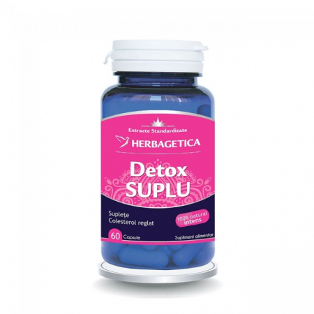 DETOX SUPLU cu  Kelp Chitosan Chlorella Spirulina, Herbagetica [3]