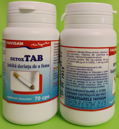 Detoxtab Favisan, 70 capsule [1]