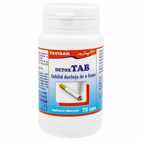 ANTITABAC - Detoxtab Favisan, 70 capsule