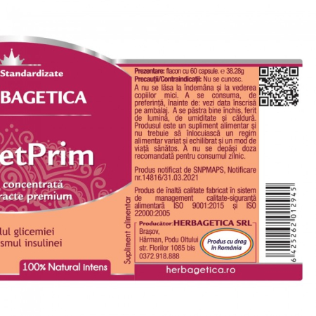 DIABETPRIM HERBAGETICA la Nana Plafar [2]