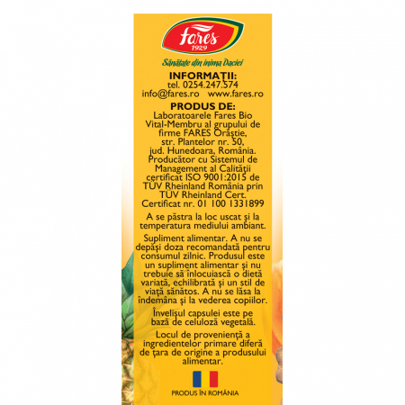 DIGESTIE USOARA D57, 30 capsule, Fares [2]
