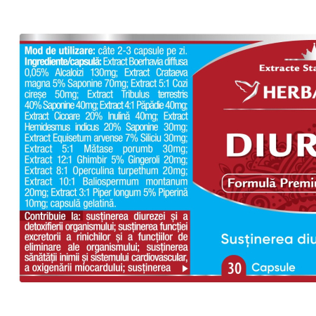 DIURETIX, capsule, Herbagetica la Nana Plafar [1]