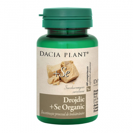 frumusete - Drojdie cu Seleniu Organic, 60 comprimate, Dacia Plant