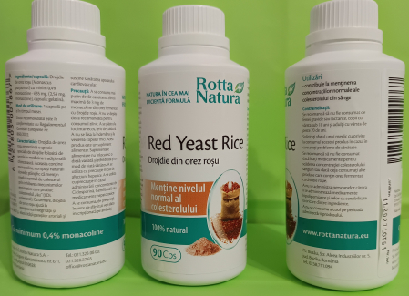 DROJDIE DIN OREZ ROSU RED YEAST RICE 635mg Rotta Natura la Nana Plafar [1]