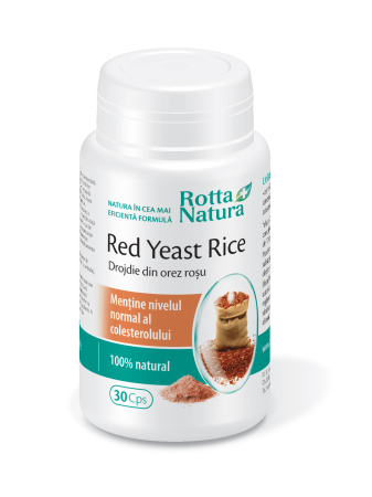 afectiuni CARDIOVASCULARE - DROJDIE DIN OREZ ROSU RED YEAST RICE 635mg Rotta Natura la Nana Plafar