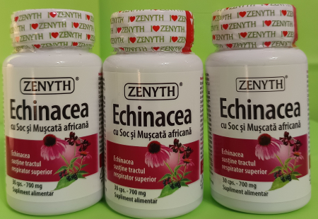 Echinacea cu Soc si Muscata africana, 30 capsule, Zenyth [3]