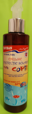 MAMA si COPILUL - EMULSIE BIO PROTECTIE SOLARA FPS 50 pentru COPII 150ml, Favisan