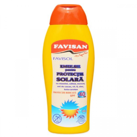 PROTECTIE SOLARA - EMULSIE pentru PROTECTIE SOLARA FPS 40 Favisol, 250ml, Favisan