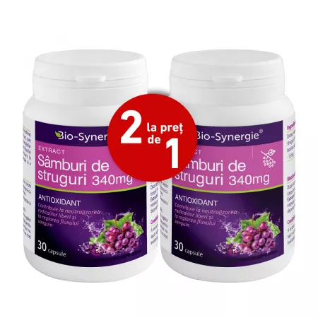 IMUNITATE - Extract de samburi de struguri, 340 mg, 30 capsule, Bio Synergie la Nana Plafar