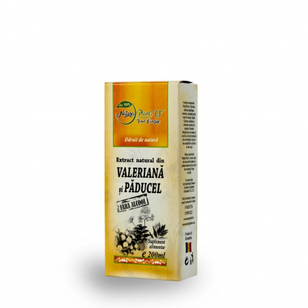 aparatul URINAR - Extract din Valeriana și Paducel, 200 ml (fara alcool) - NATURAPLANT