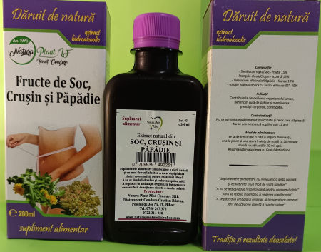 EXTRACT HIDROALCOOLIC SOC CRUSIN PAPADIE  200ml Natura Plant la Nana Plafar [1]