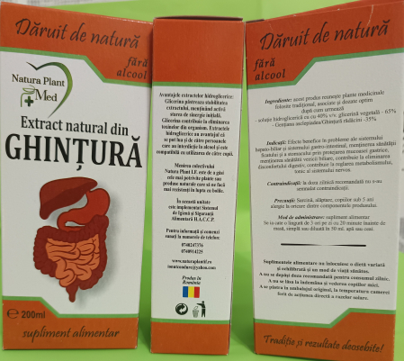 Extract din Ghintura, 200 ml (fara alcool) - NATURA PLANT [2]
