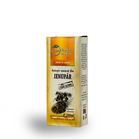 extracte cu sau fara alcool - Extract natural din Ienupar, 200 ml (fara alcool) - NATURAPLANT
