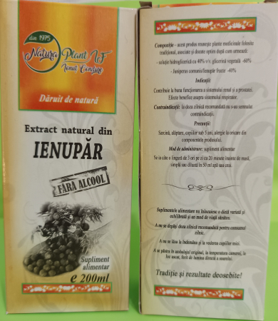 Extract natural din Ienupar, 200 ml (fara alcool) Natura Plant la Nana Plafar [3]