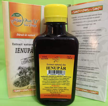 Extract natural din Ienupar, 200 ml (fara alcool) Natura Plant la Nana Plafar [2]