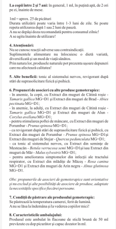 EXTRACTE GEMOTERAPICE cu CATINA ALBA, CATINA ROSIE, 50 ml, PlantExtrakt la Nana Plafar [2]