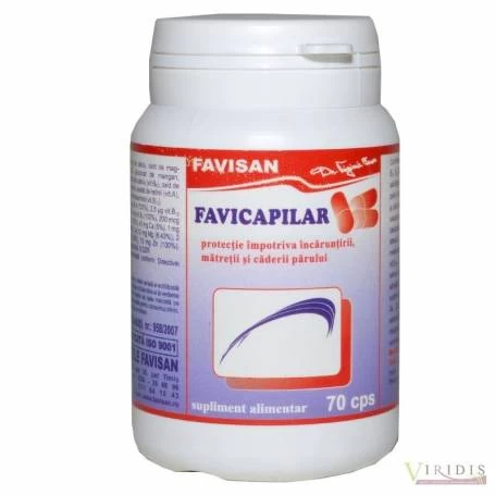 frumusete - FAVICAPILAR 70 capsule, Favisan