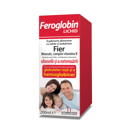 VITAMINE SI MINERALE - FEROGLOBIN B12 SIROP, 200 ml, Vitabiotics la Nana Plafar
