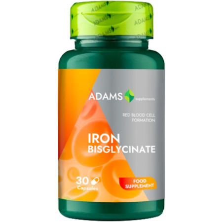 SUPLIMENTE PENTRU ADULTI - FIER BISGLICINAT 14mg Adams Supplements la nana plafar